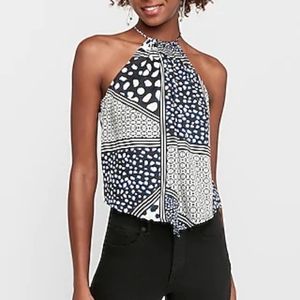 Printed Halter Top | Express